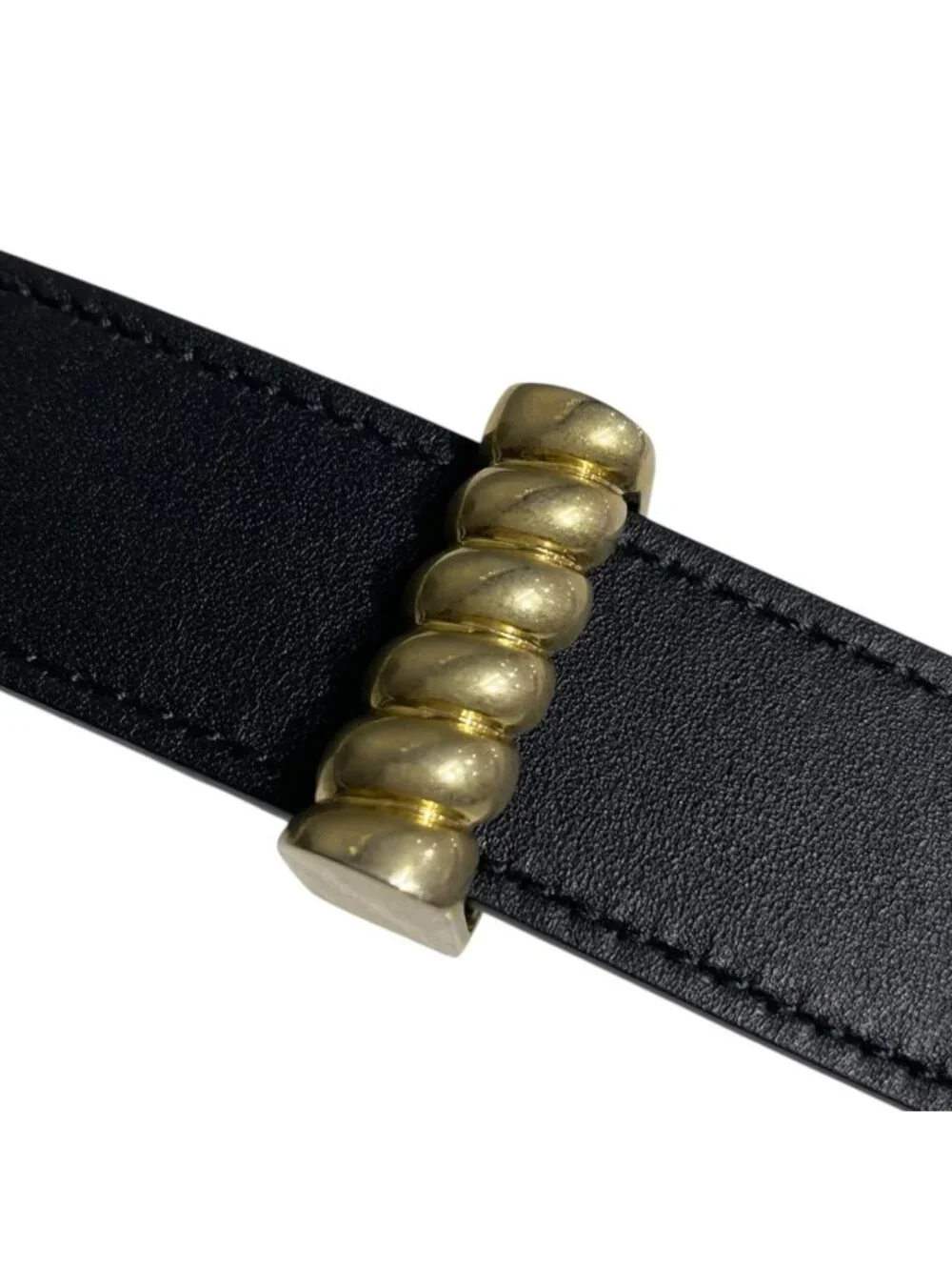 Gucci Belt GG Marmont Torchon Leather Black